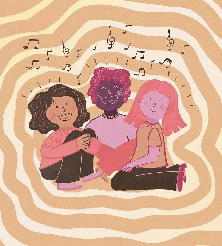 Grupo de mujeres en actividad musical - Resonamos Mujeres